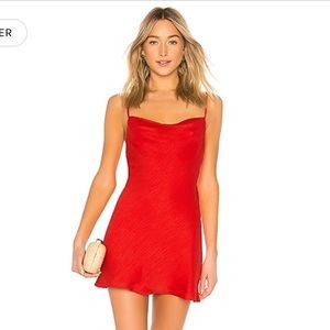 HEMLINE Red Slip Dress
